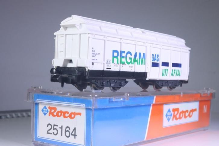 Goederenwagon type Takkls, 'REGAM', wit, NS, Hobby en Vrije tijd, Modeltreinen | N-Spoor, Nieuw, Wagon, Roco, NS, Ophalen of Verzenden
