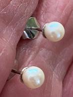 Witgouden oorbellen parel 750, Sieraden, Tassen en Uiterlijk, Ophalen of Verzenden, Oorbellen