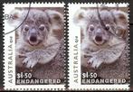 227 Australië 2024 Koalas in Danger 18t+19t, Verzenden, Gestempeld