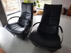 Twee hele mooie leren fauteuils, Huis en Inrichting, 75 tot 100 cm, Zo goed als nieuw, 50 tot 75 cm, Ophalen