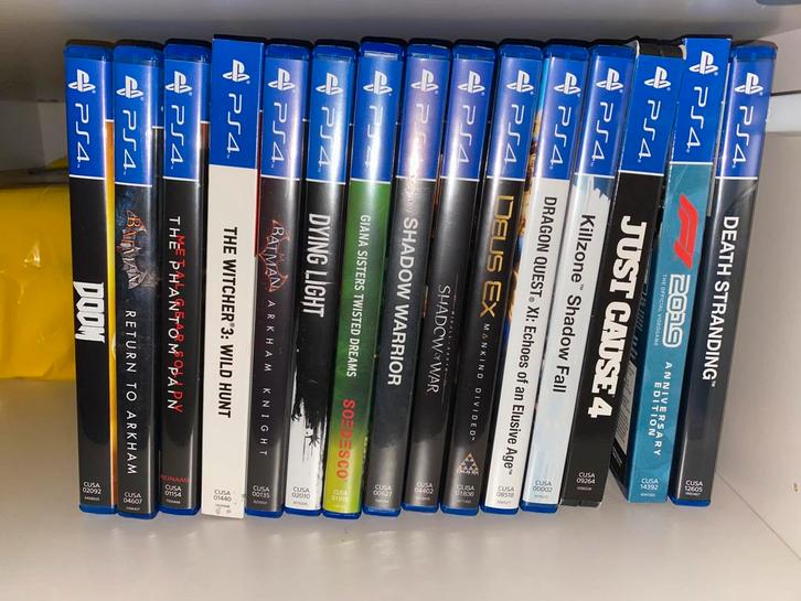 17x PS4 titels, Spelcomputers en Games, Games | Sony PlayStation 4, Zo goed als nieuw, Ophalen of Verzenden