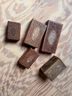 Houten sierkistjes met parelmoer inleg, Antiek en Kunst, Ophalen of Verzenden