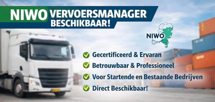 NIWO Vervoersmanager beschikbaar – Snel & betrouwbaar, Vacatures, Vacatures | Logistiek, Inkoop en Transport, Vanaf 10 jaar, Overige vormen