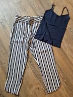 Leuk zomersetje, broek met elastische band en hemdje S, Ophalen, Zo goed als nieuw, Blauw