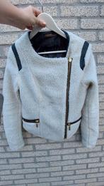 Witte korte wollen damesjas van Supertrash maat 38, Kleding | Dames, Jassen | Zomer, Ophalen of Verzenden, Nieuw, Maat 38/40 (M)