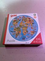 Goki Wereldkaart Puzzel - 49 Stukjes, Ophalen of Verzenden, Minder dan 500 stukjes, Zo goed als nieuw, Legpuzzel