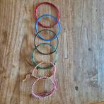 6 Armbandjes, Overige kleuren, Kunststof of Plastic, Ophalen of Verzenden, Zo goed als nieuw