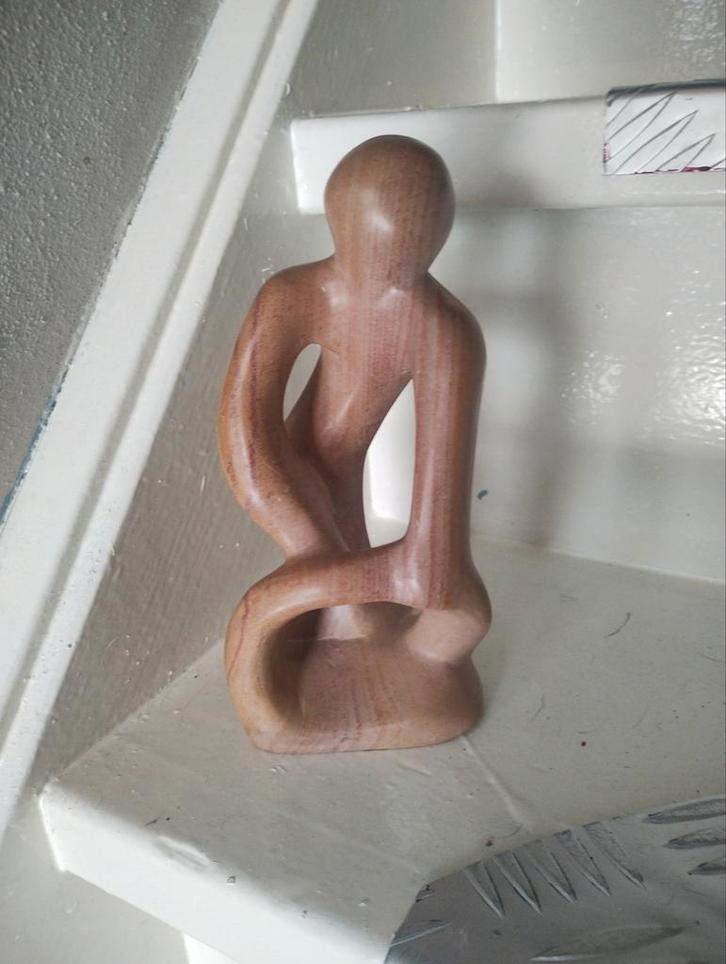 Soapstone Sculptuur - Abstracte Figuur, Antiek en Kunst, Kunst | Beelden en Houtsnijwerken, Ophalen of Verzenden