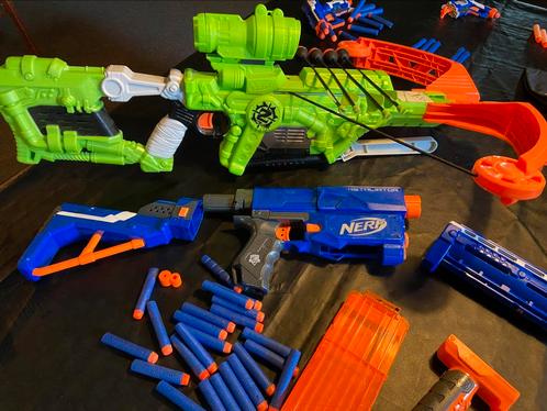 Nerfs, klein en groot, Kinderen en Baby's, Speelgoed | Buiten | Actiespeelgoed, Gebruikt, Ophalen of Verzenden