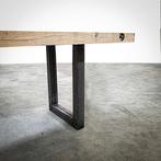 XL Eiken stamtafel, Industriele balken tafels massief, Gebruikt