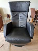 draaifauteuil, Huis en Inrichting, Fauteuils, Minder dan 75 cm, Gebruikt, Leer, 50 tot 75 cm