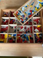 Oude lego kist doos hout met lego uit de jaren 60, Ophalen of Verzenden, Lego