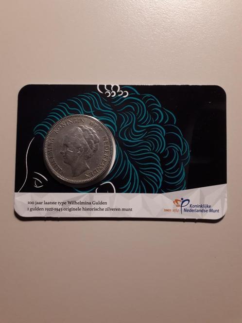 Historische coincard KNM: Wilhelmina gulden 1929 AANBIEDING!, Postzegels en Munten, Munten | Europa | Euromunten, Overige waardes