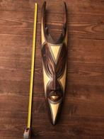 Afrikaans Masker - Houten Wanddecoratie, Ophalen of Verzenden