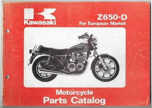 Kawasaki Z650 D Parts List (751p), Motoren, Handleidingen en Instructieboekjes, Kawasaki, Ophalen of Verzenden