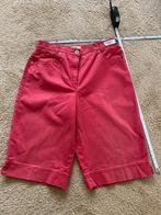 Zacht rode bermuda, Raphaela by Brax, elastische taille, 38, Maat 38/40 (M), Kort, Gedragen, Rood