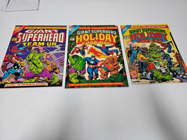 Marvel treasury edition Giant Superhero!, Boeken, Strips | Comics, Gelezen, Eén comic, Amerika, Ophalen