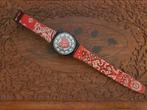 Swatch horloge vintage 1994 Red Bandana, Kunststof, Polshorloge, Swatch, Ophalen of Verzenden