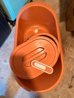 Baby Jou babybad luieremmer met deksel en thermometer, Ophalen, Gebruikt, Kunststof, Met deksel