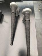 2wand fakkels kaars, Ophalen of Verzenden, Zo goed als nieuw, Overige materialen, Minder dan 25 cm