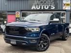 Dodge Ram 1500 5.7 V8 4x4 Crew Cab Longhorn 2020, Auto's, Dodge, Automaat, Gebruikt, 5654 cc, Blauw