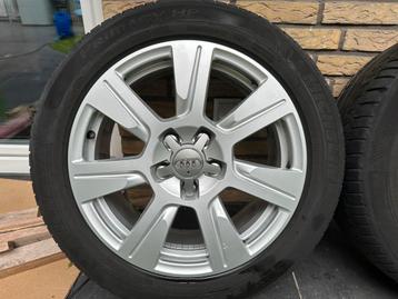 Originele audi velgen 17 met zomerbanden 225/50 r17 en extra beschikbaar voor biedingen