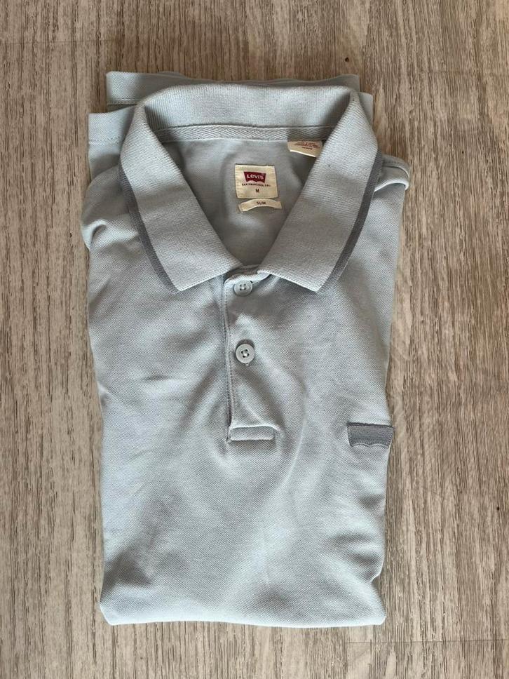 Levi's Slim Fit Polo – Lichtblauw – Maat M, Kleding | Heren, Polo's, Nieuw, Maat 48/50 (M), Blauw, Ophalen of Verzenden