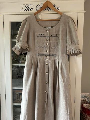 Meivo landhaus look duitse linnen polyester jurk mt 44 beschikbaar voor biedingen