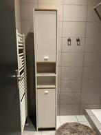 Hoge Livarno badkamer kast wit met houtlook, Ophalen, (Half)hoge kast, Minder dan 50 cm, Zo goed als nieuw