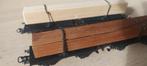 Märklin DB draaistelwagens met houtlading artnr 4665, Hobby en Vrije tijd, Modeltreinen | H0, Wisselstroom, Wagon, Ophalen of Verzenden