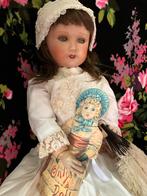 Antieke Franse pop Paris 301 - 70 cm, Antiek en Kunst, Antiek | Speelgoed, Ophalen of Verzenden