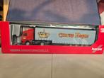 Herpa Scania met Oplegger Circus Krone 1:87, Ophalen of Verzenden