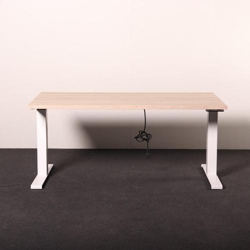 Elektrisch bureau E2 zit/sta 140x80cm met NIEUW blad, Huis en Inrichting, Bureaus, Gebruikt, Stabureau, Elektrisch, In hoogte verstelbaar