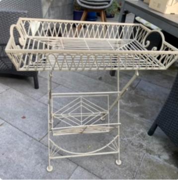 Smeedijzeren Bijzettafel - Lectuurtafel beschikbaar voor biedingen