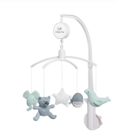 Muziekmobiel stonegreen/mint/wit, Kinderen en Baby's, Speelgoed | Babyspeelgoed, Nieuw, Mobiel, Ophalen