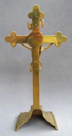 19 de eeuw Vlaams Koperen Kruis Kruisbeeld Corpus Christus, Antiek en Kunst, Ophalen of Verzenden