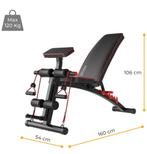 Halterbank - Fitnessbank - Buikspiertrainers - Zwart, Ophalen, Zo goed als nieuw, Benen, Krachtstation