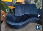Horeca Bank - Blauwe Loungebank, Huis en Inrichting, Banken | Bankstellen, Ophalen, Gebruikt, Hoekbank, 300 cm of meer