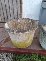 Prachtige stenen potten voor in de tuin tuinornament, Steen, Minder dan 30 cm, Rond, Ophalen of Verzenden