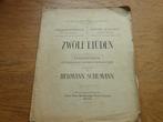 Hermann schumann - zwölf etúden - piano, Gebruikt, Klassiek, Ophalen of Verzenden, Artiest of Componist