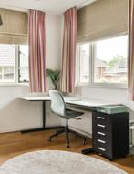 IKEA Bekant Hoekbureau 160x110cm - Wit blad, zwarte poten, Overige materialen, Gebruikt, Eenpersoons, Wit