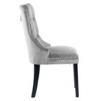 Grijze Chesterfield Eetkamerstoel - Nieuw, Huis en Inrichting, Stoelen, Nieuw, Ophalen of Verzenden, Eén, Stof