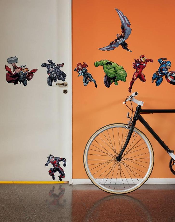 Avengers Muurstickers 100x70 cm Action - Marvel, Huis en Inrichting, Woonaccessoires | Wanddecoraties, Nieuw, Ophalen of Verzenden