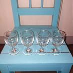 Hoppe jenever borrelglaasjes 4 stuks, Ophalen, Gebruikt, Borrel- of Shotglas