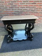antiek Biedermeier wandtafel, Ophalen