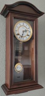 Vintage Velona Regulator klok donker eiken, Antiek en Kunst, Ophalen