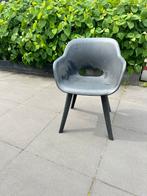 6 stoelen + hartman tafel, Ophalen, Gebruikt, Kunststof