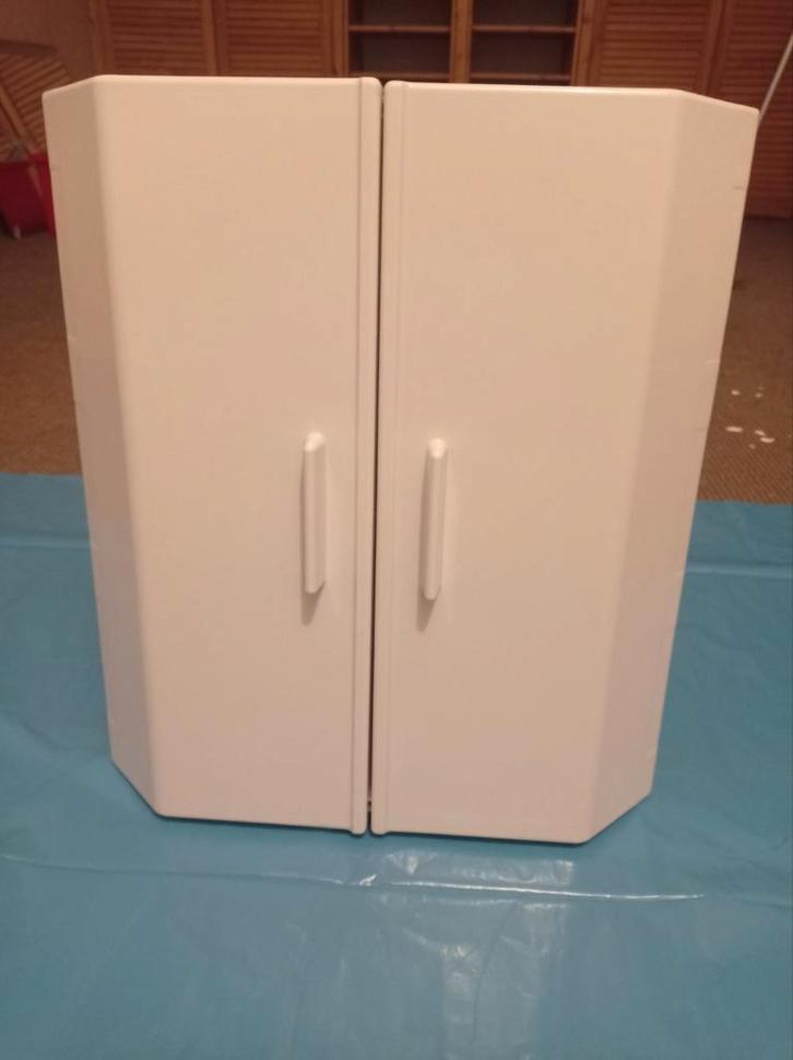 Vintage Melamine Medicijnkastje Badkamer, Huis en Inrichting, Badkamer | Badkamermeubels, Zo goed als nieuw, Spiegelkast, Minder dan 100 cm