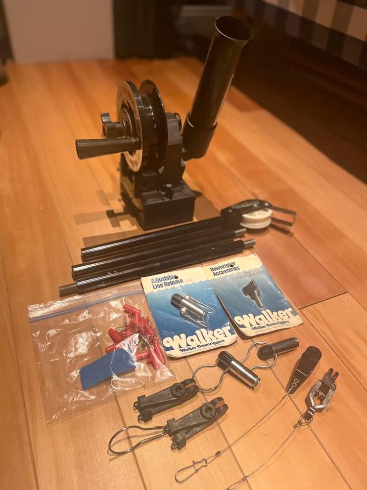 Walker Downrigger USA made voorganger van de Schotty, Watersport en Boten, Hengelsport | Roofvissen, Zo goed als nieuw, Overige typen