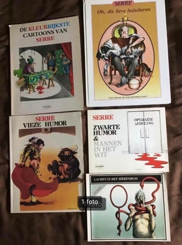 5 uitgaves van Serre, Boeken, Humor, Gelezen, Cartoons, Ophalen of Verzenden